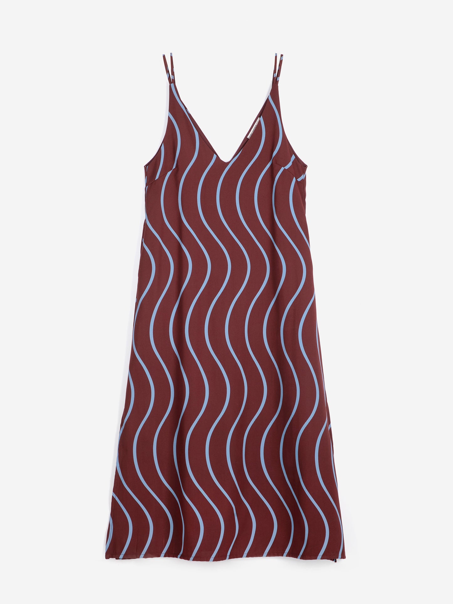 Psicodelic Stripes all over fluid dress