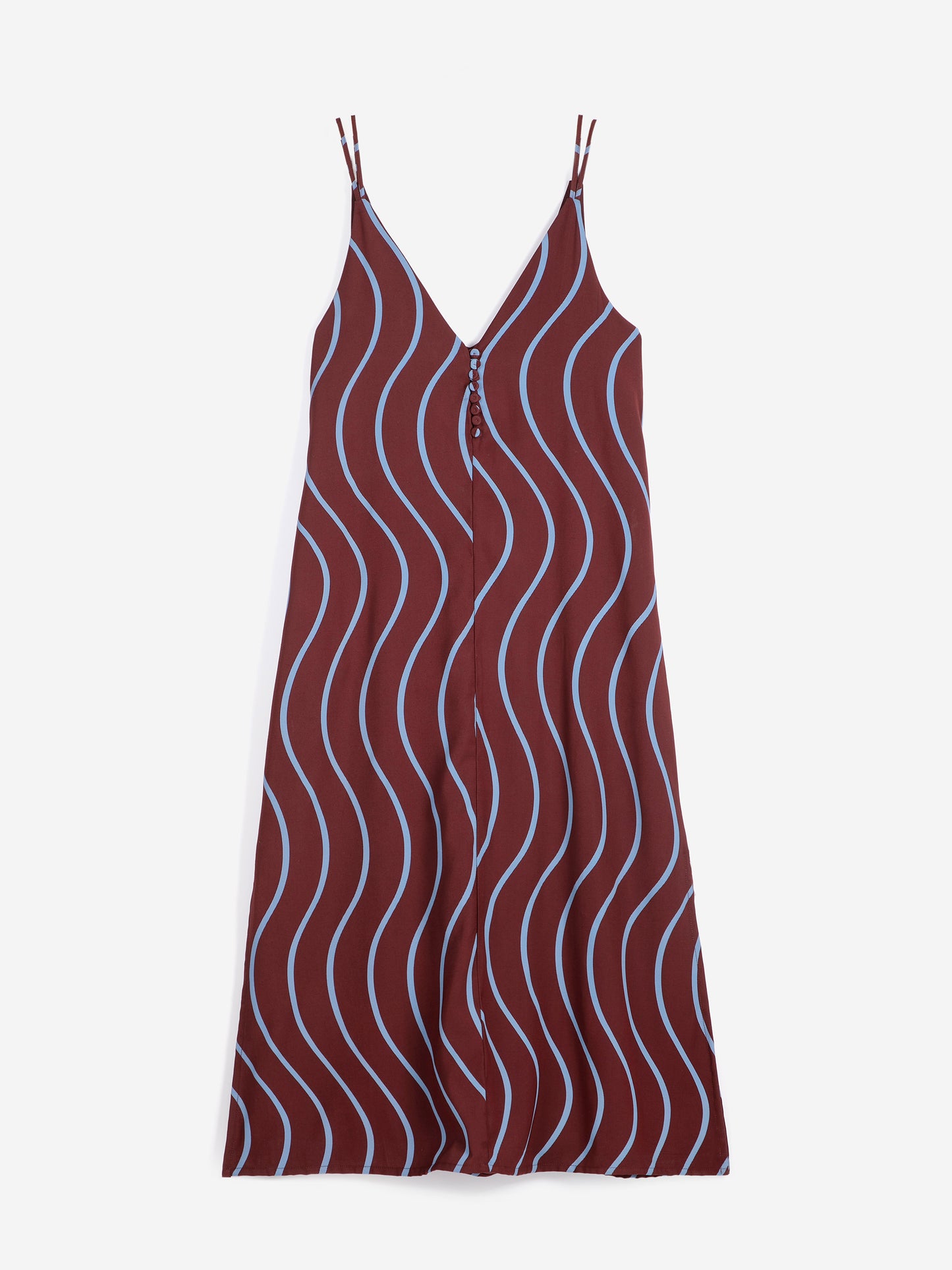 Psicodelic Stripes all over fluid dress