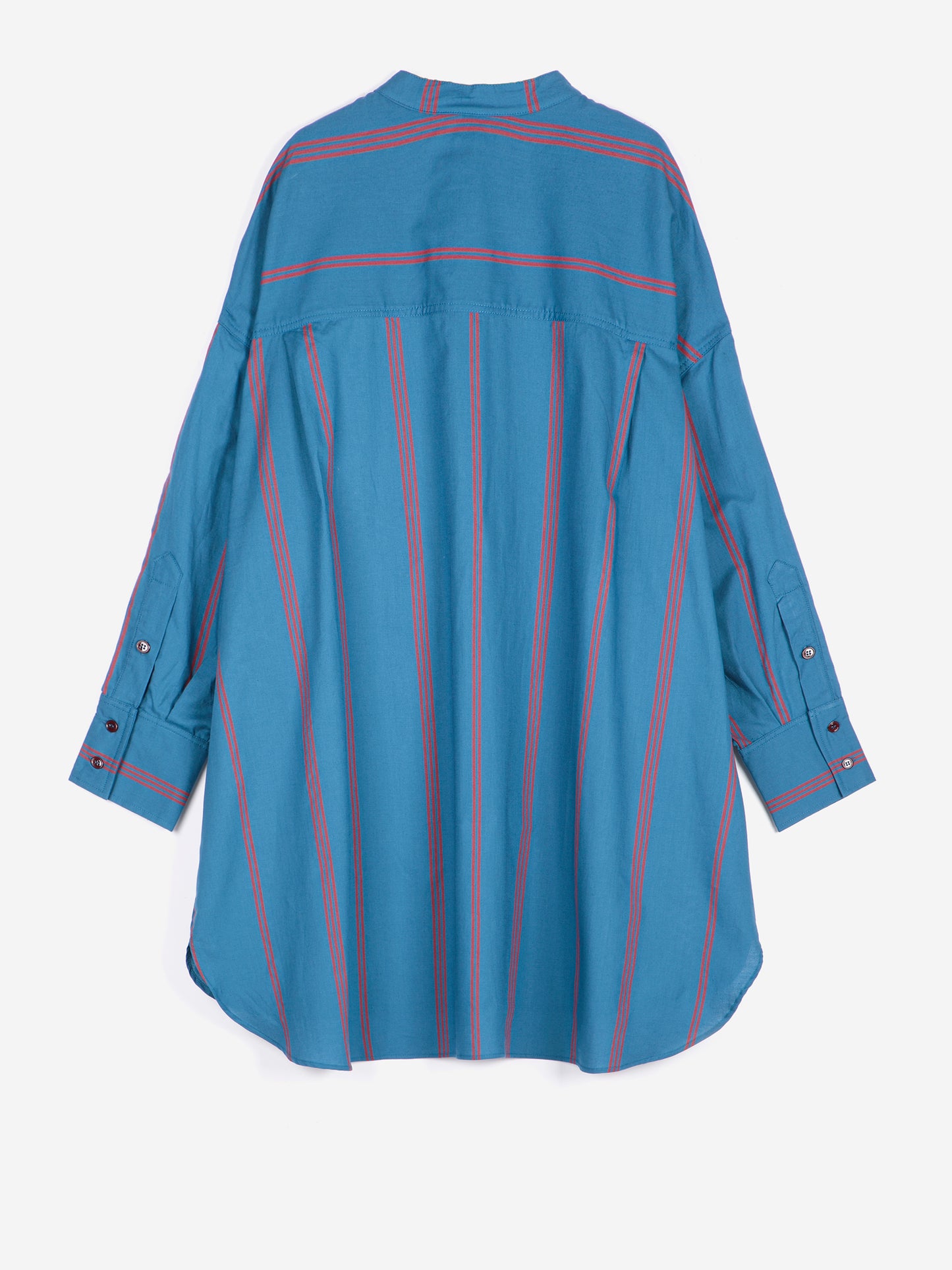 Triple Stripes all over poplin shirt dress