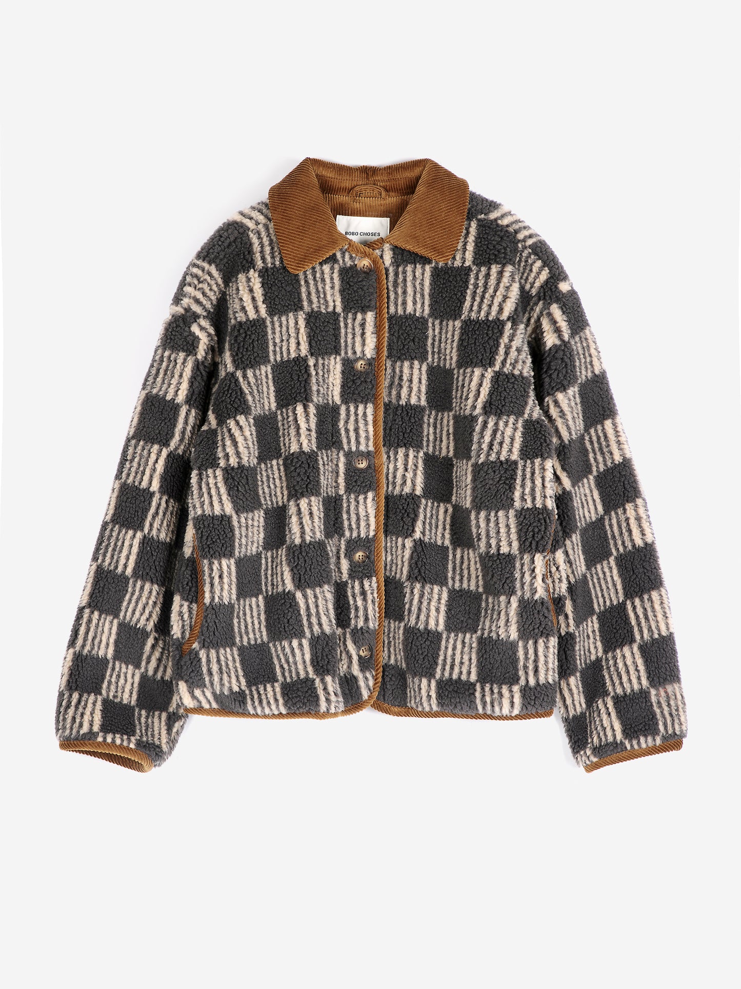 Jacke aus Sherpa Almost Moiré Allover