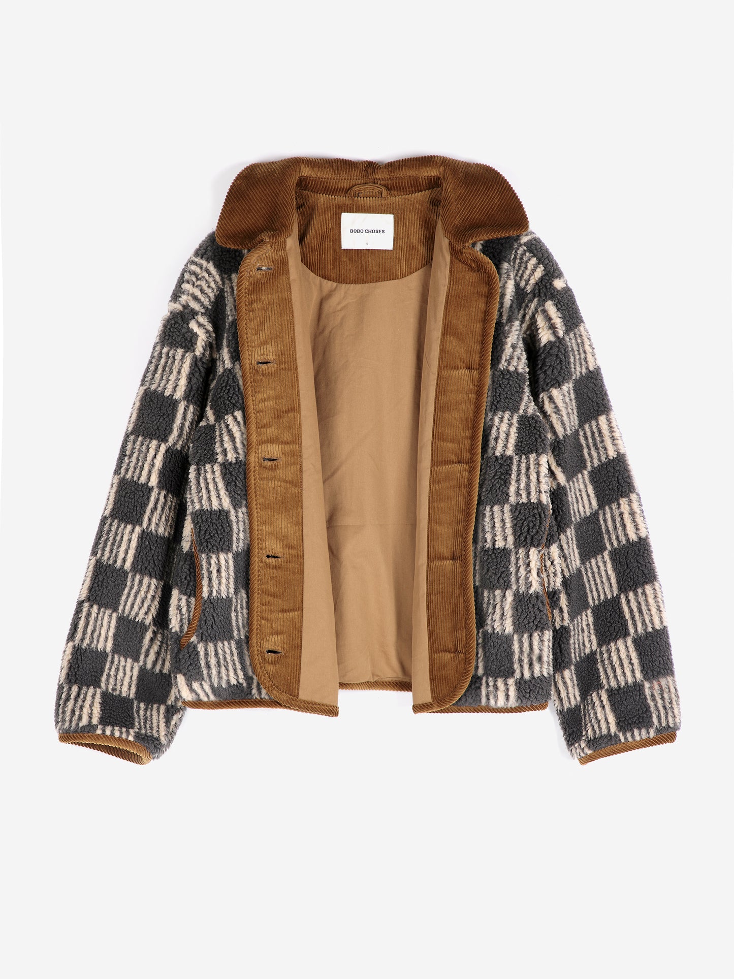 Jacke aus Sherpa Almost Moiré Allover