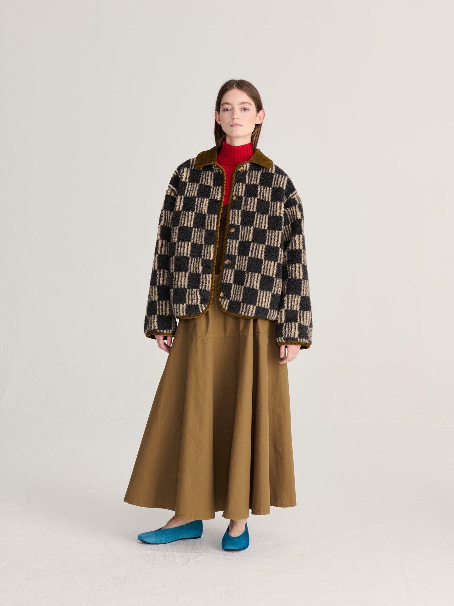 Jacke aus Sherpa Almost Moiré Allover