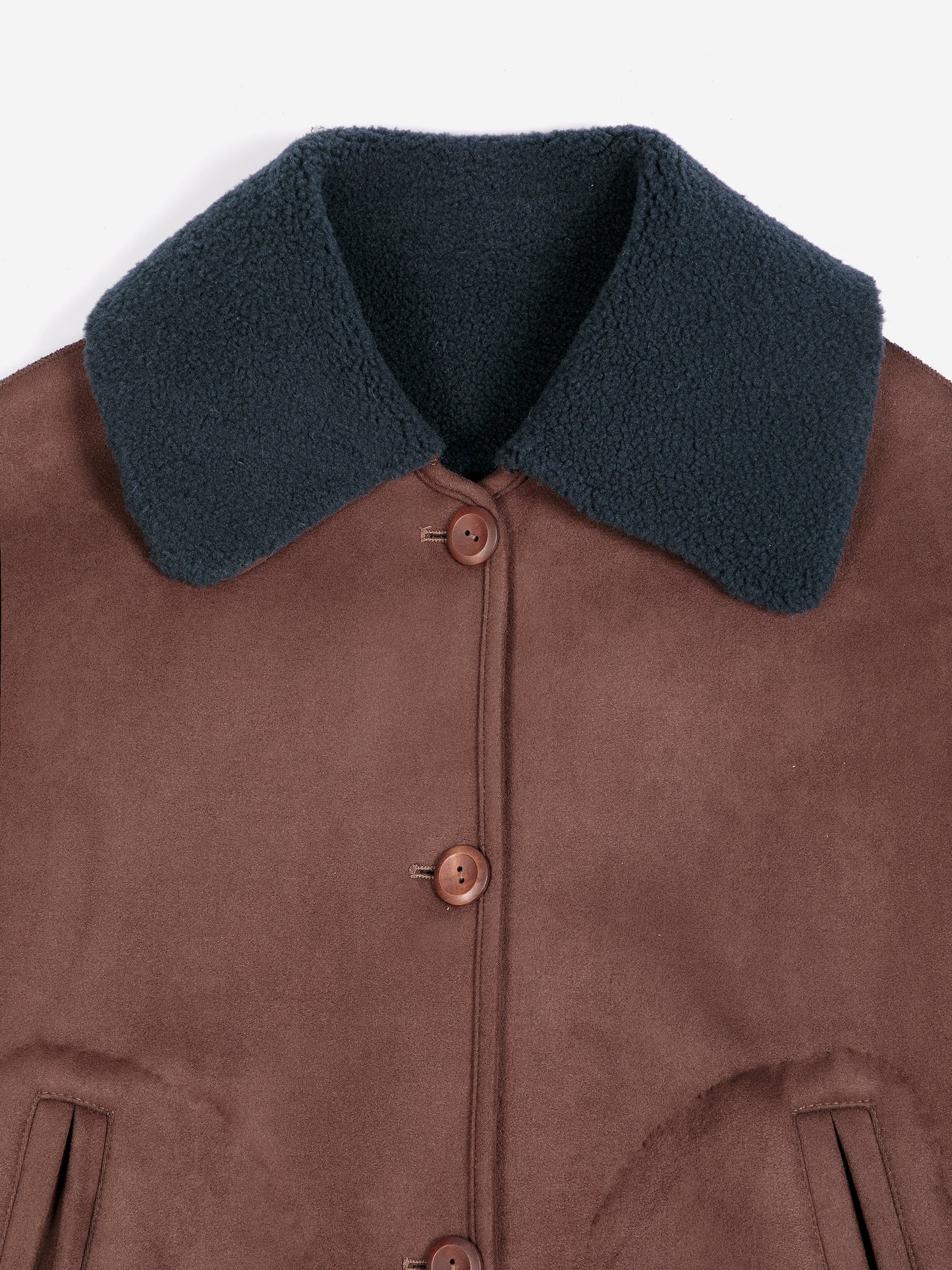 Jaqueta reversible de borreguet suau