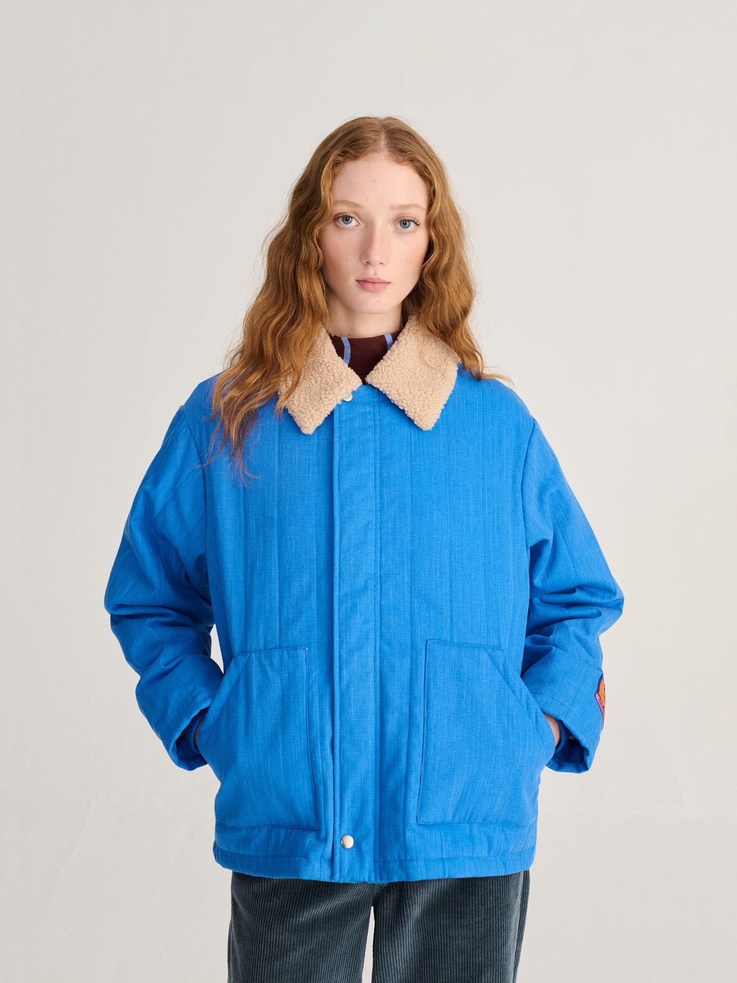 Steppjacke im Arbeiterlook aus Baumwolle