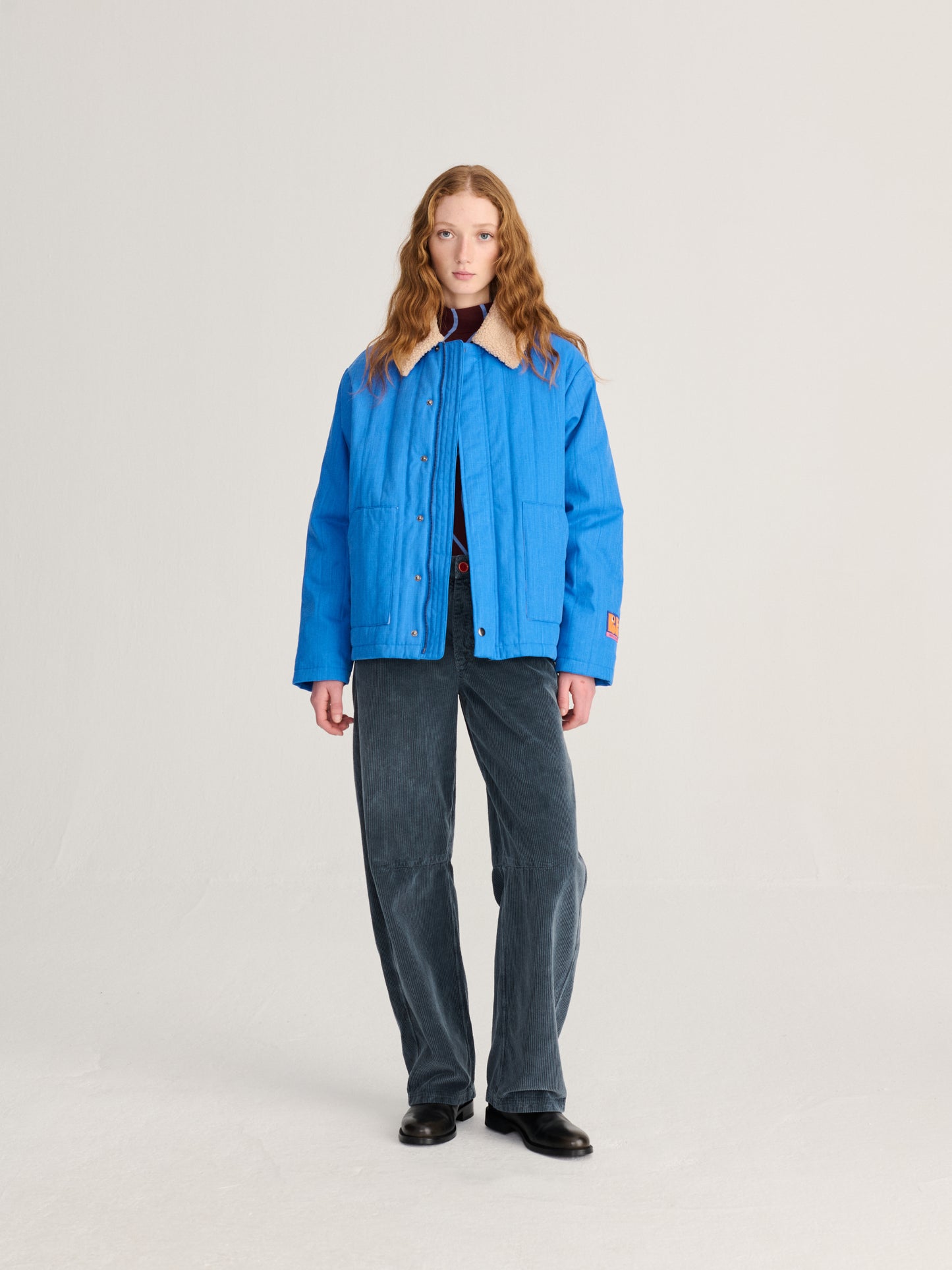 Steppjacke im Arbeiterlook aus Baumwolle