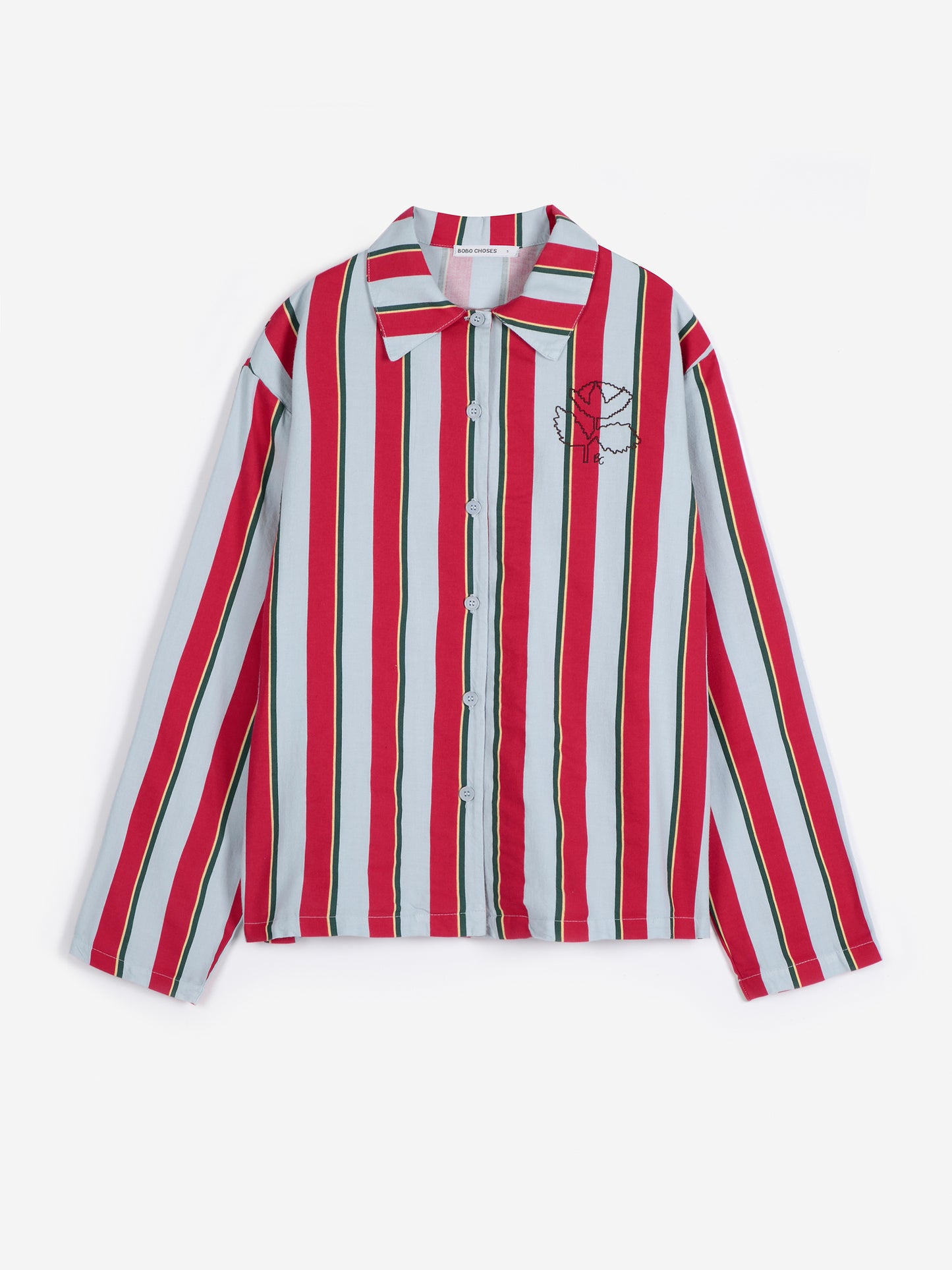 Conjunto de pijama de franela fluida con estampado integral de rayas