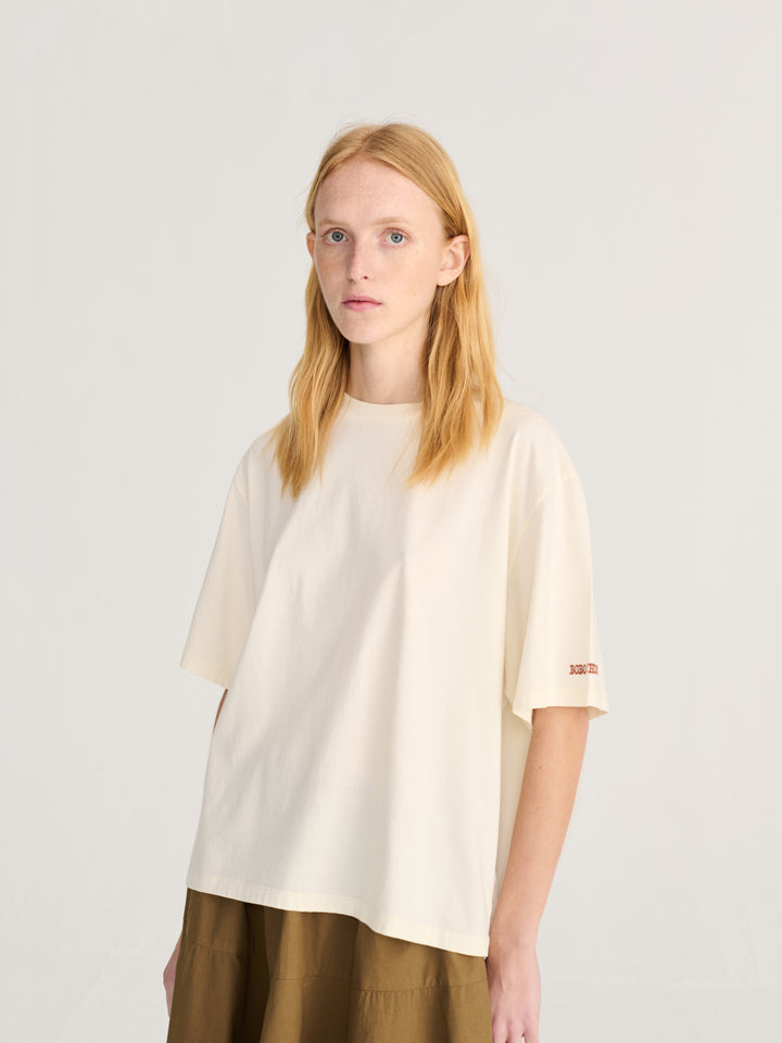 Dark Flower print relaxed T-shirt