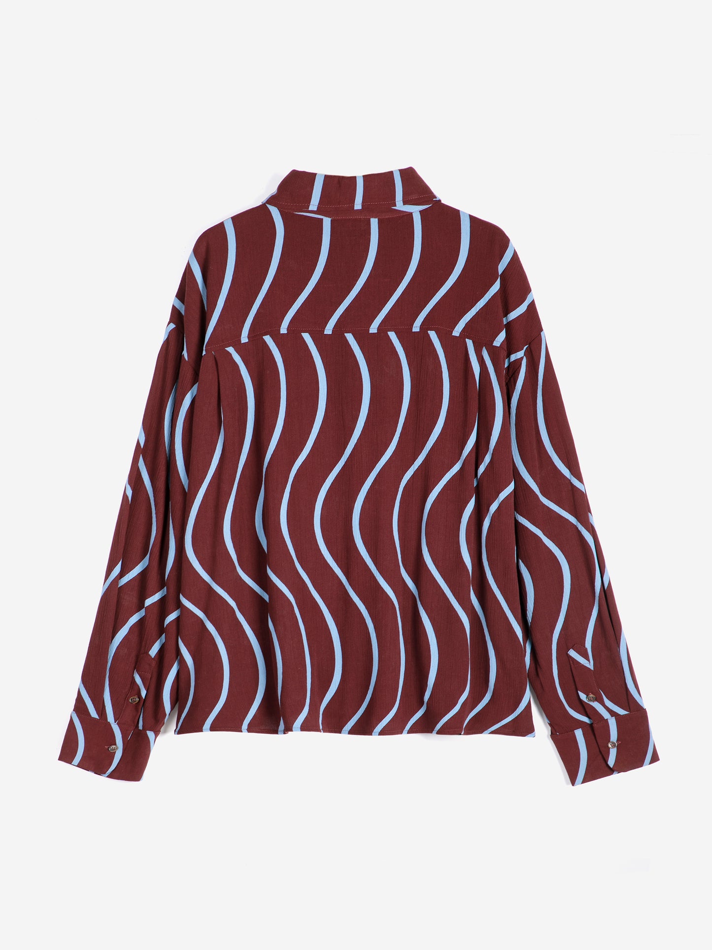 Chemise fluide à rayures all-over Psicodelic