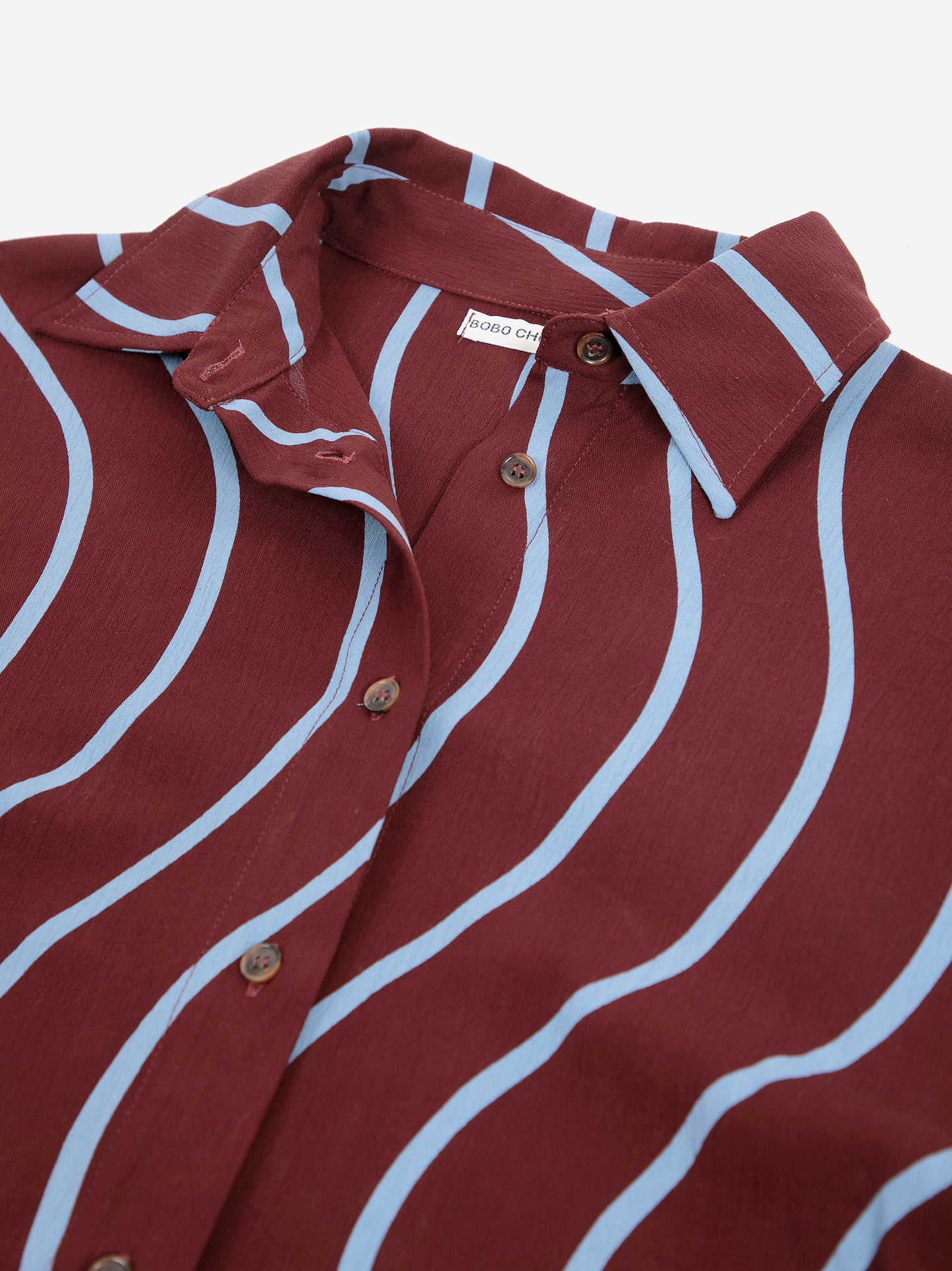 Chemise fluide à rayures all-over Psicodelic