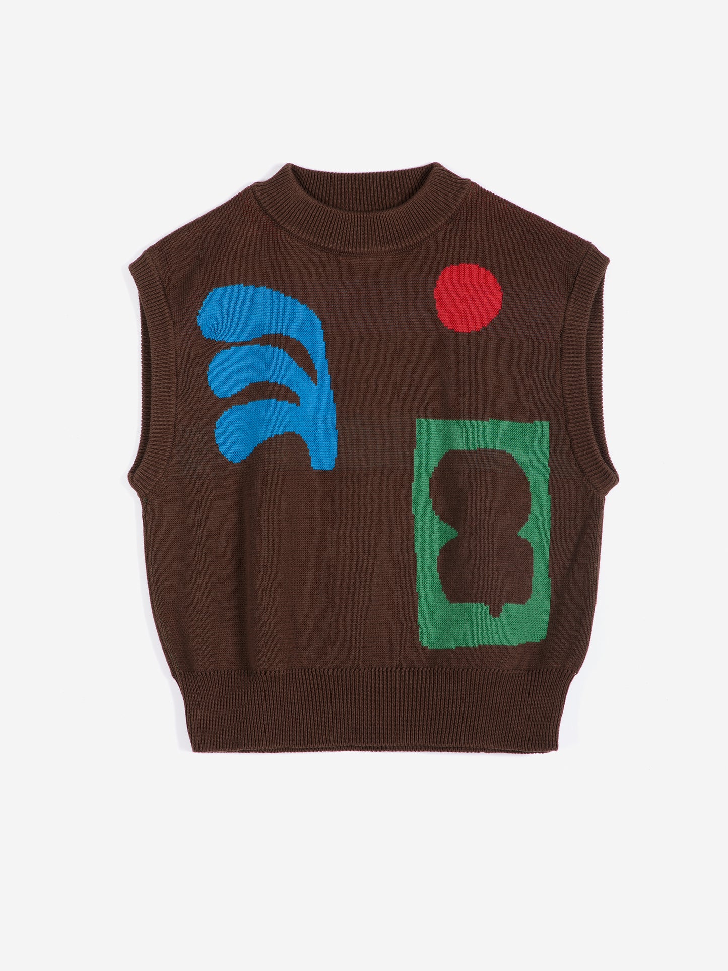 Plant Seal jacquard cotton vest