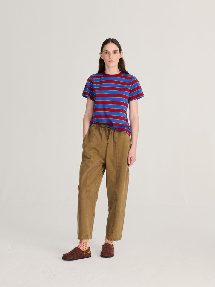 Striped cropped T-shirt