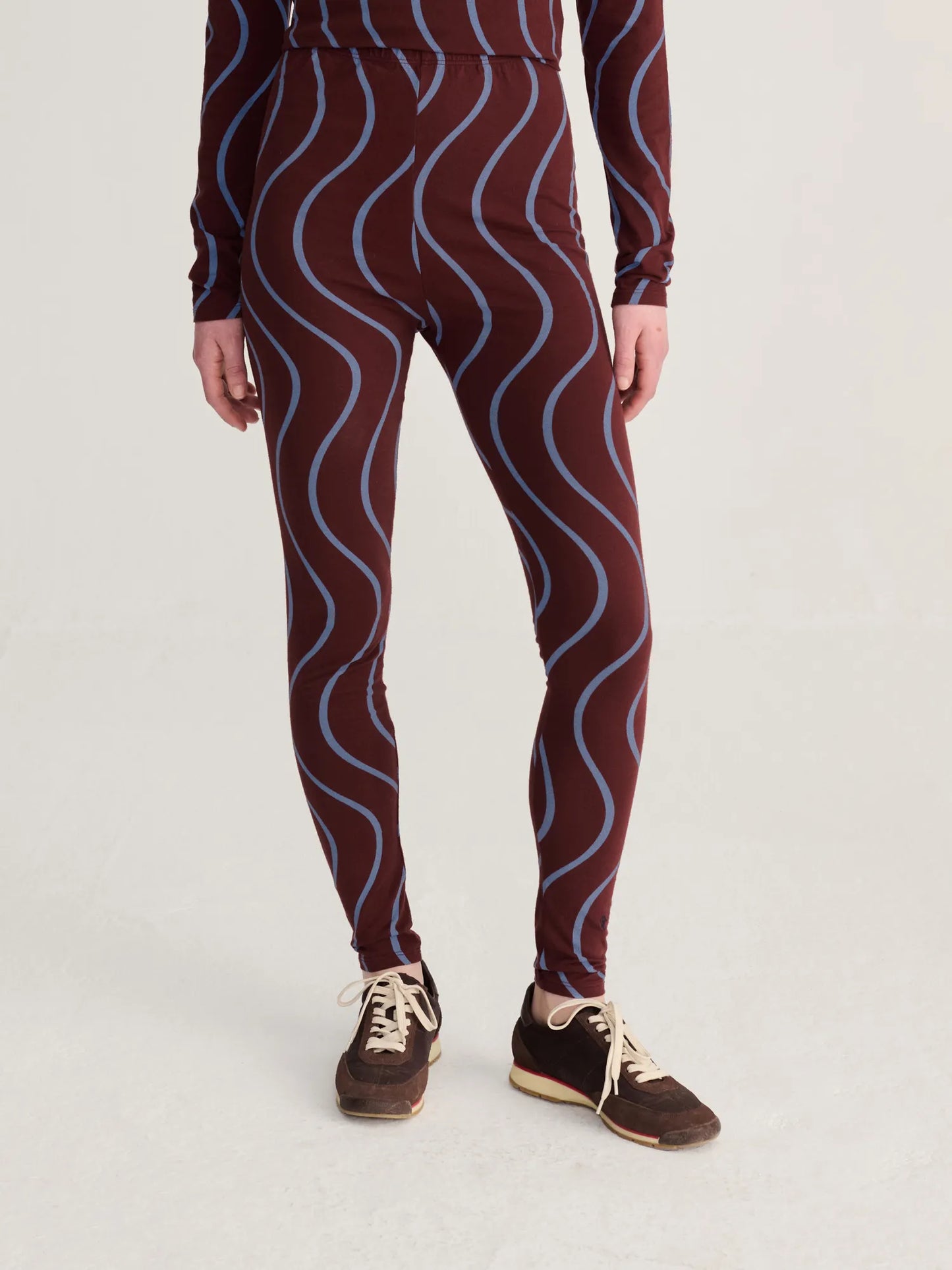 Psicodelic stripes all over leggings