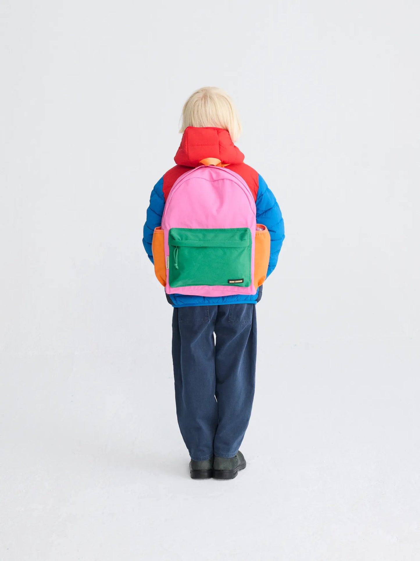 Rucksack Bobo Choses Color Block Rosa