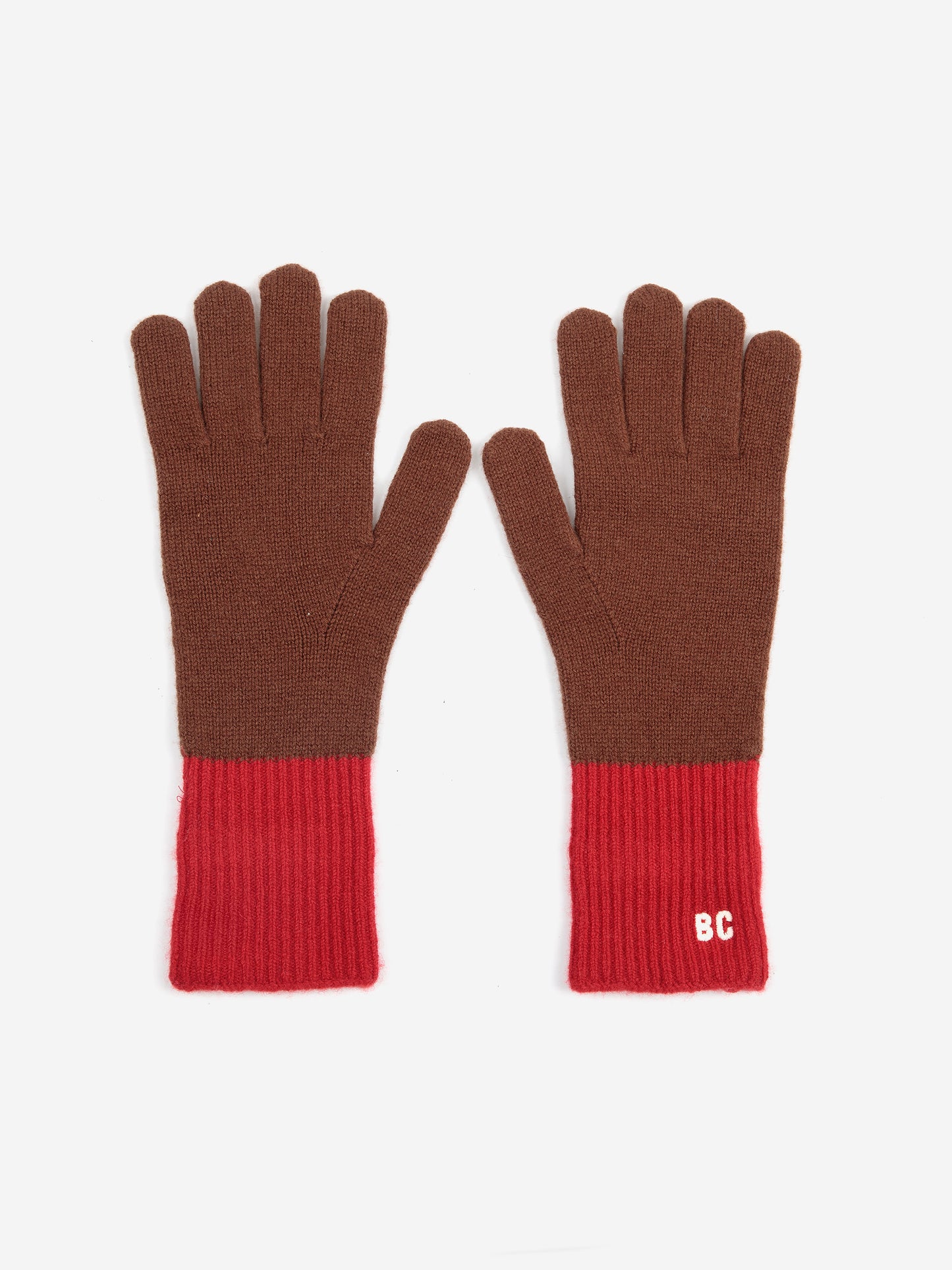 Merino wool knitted gloves