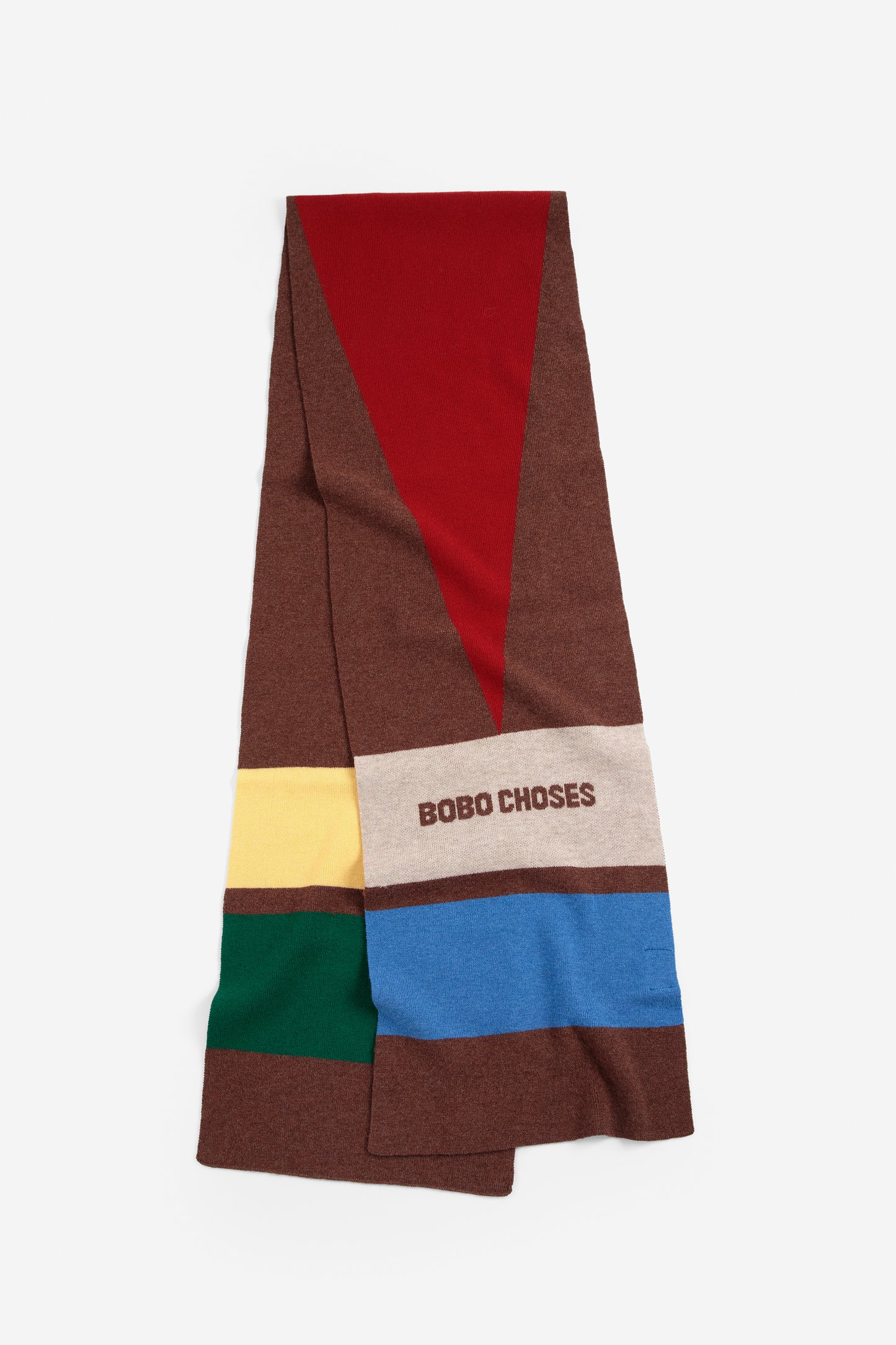 Merino wool long knitted scarf