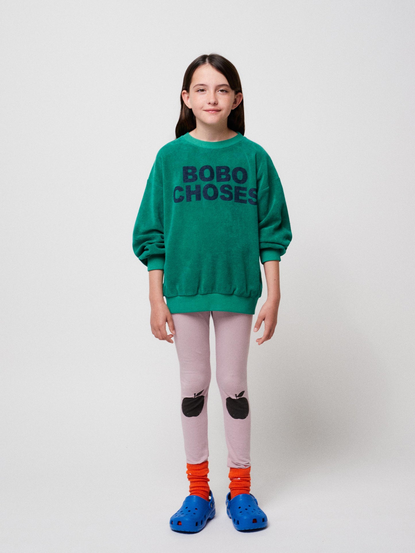Bobo Choses green terry sweatshirt