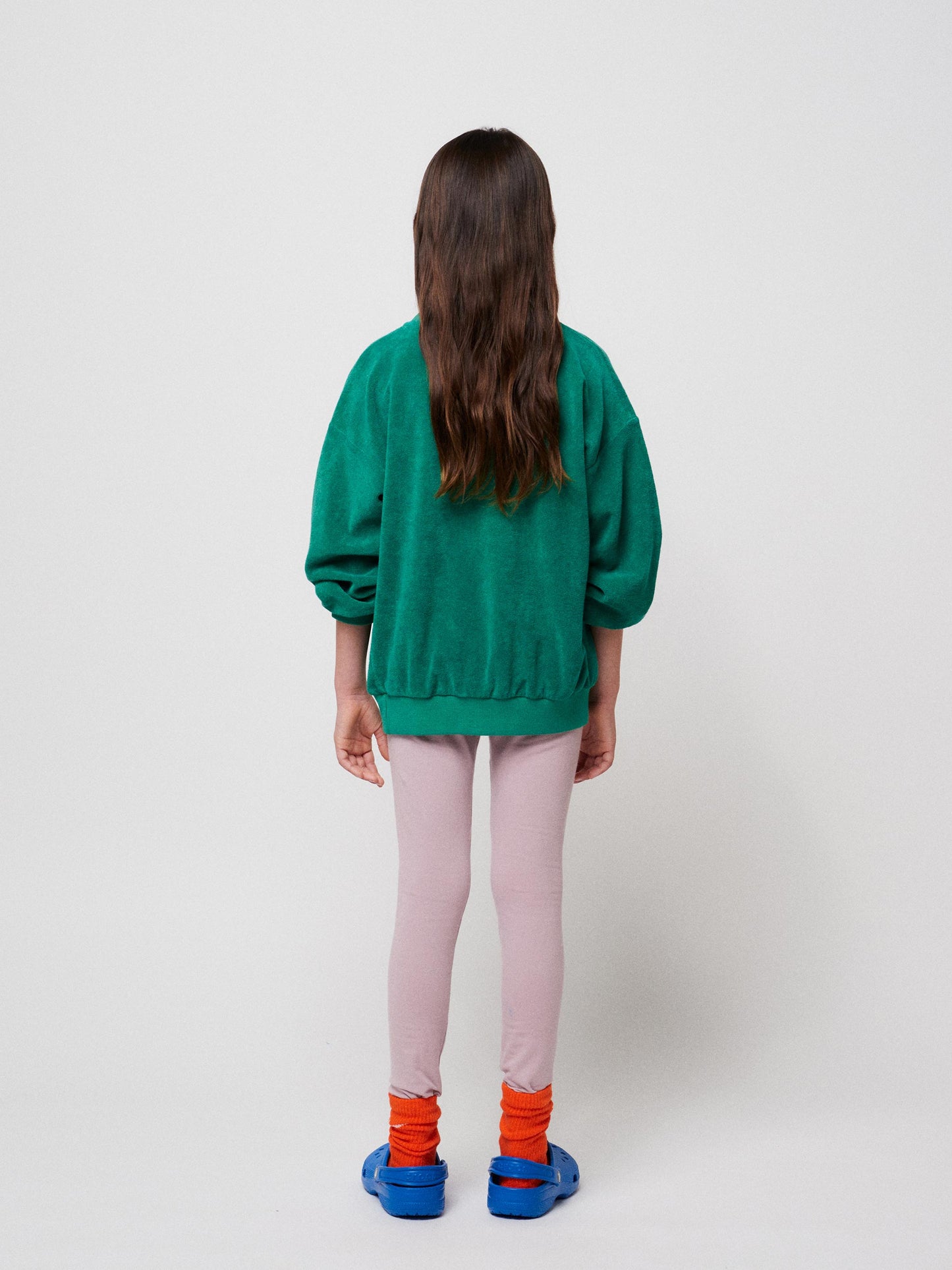Bobo Choses green terry sweatshirt