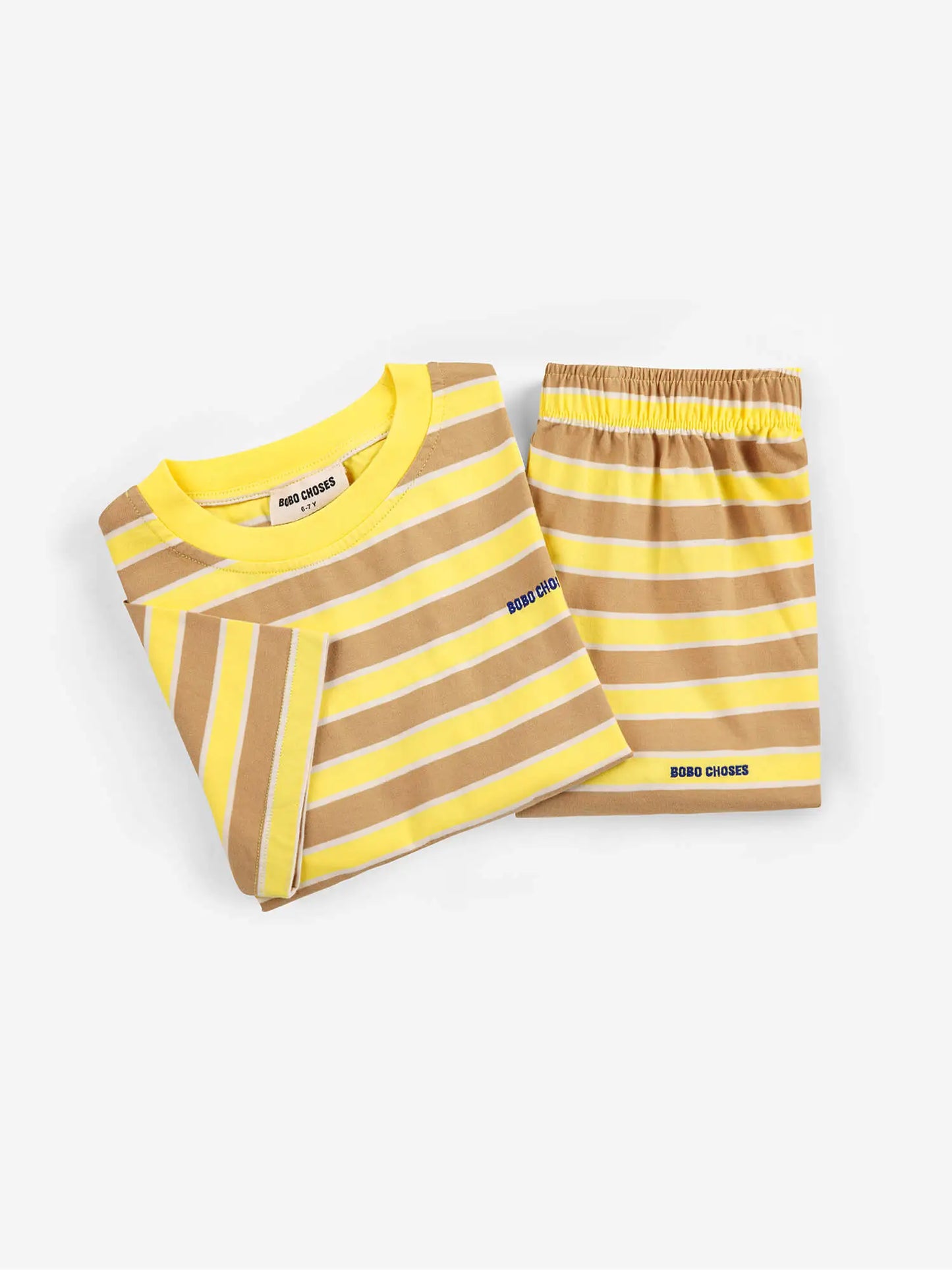 Bobo Choses Yellow Stripes 실내복 세트