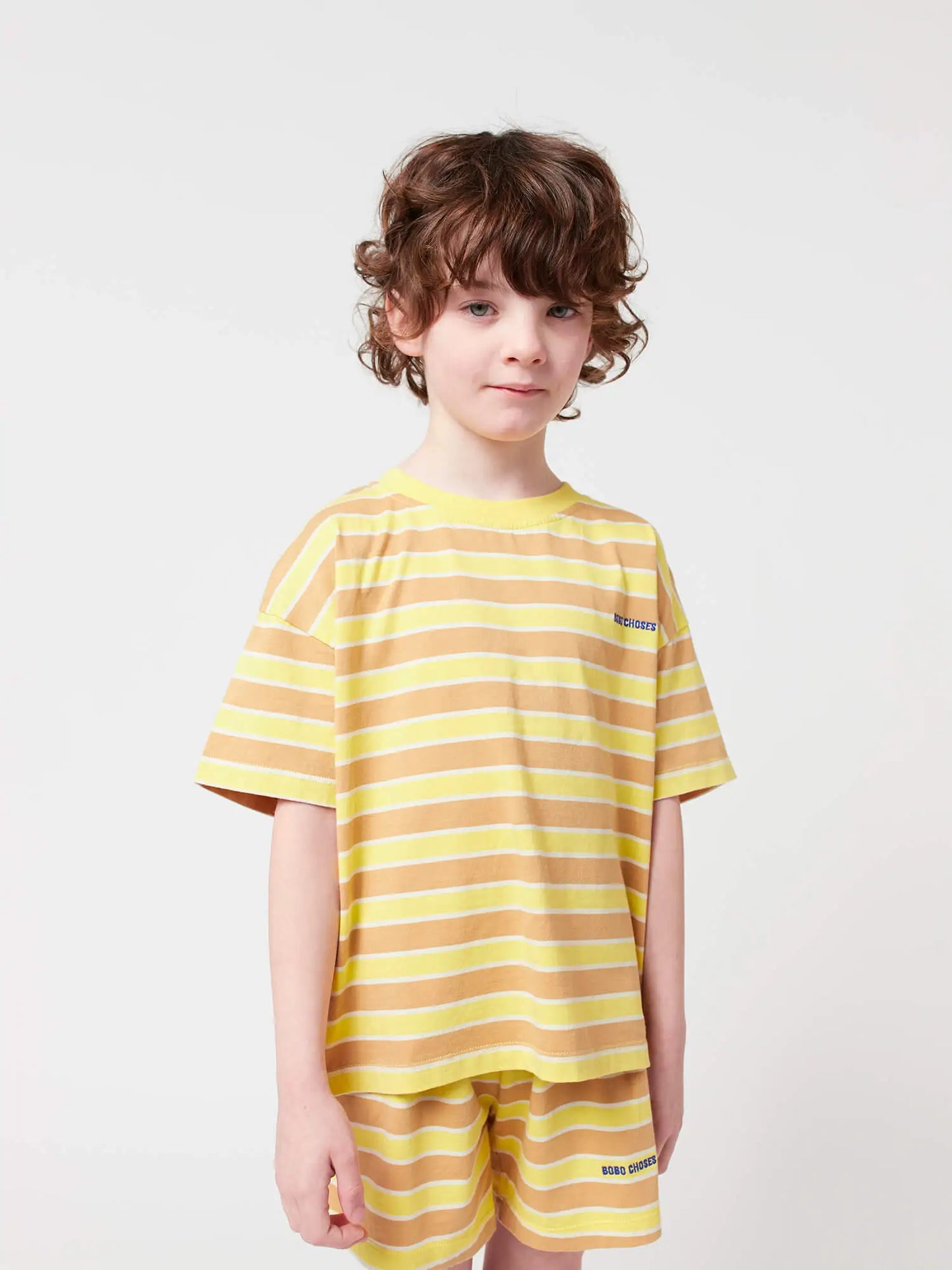 Bobo Choses Yellow Stripes 실내복 세트