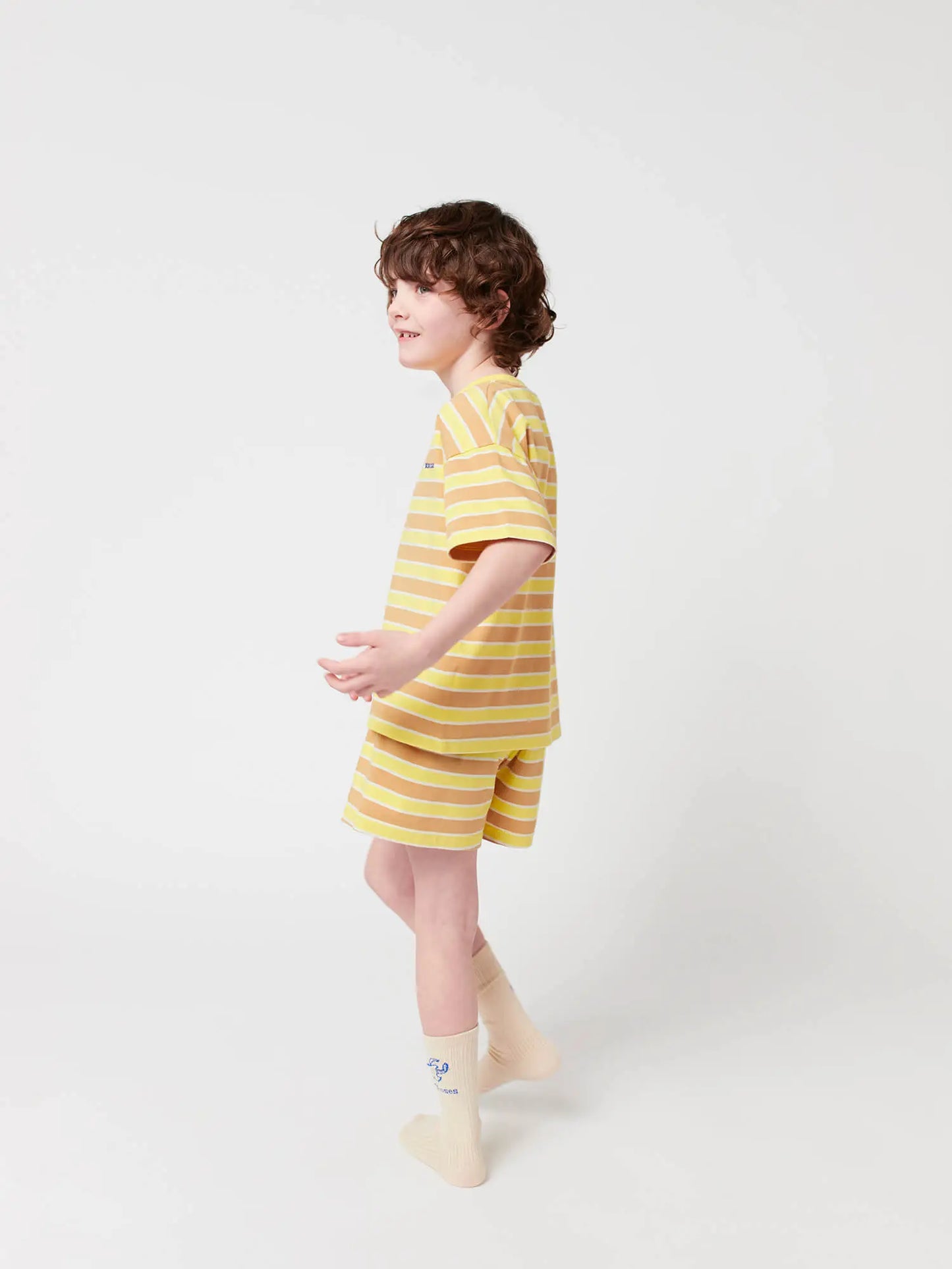 Bobo Choses Yellow Stripes 실내복 세트