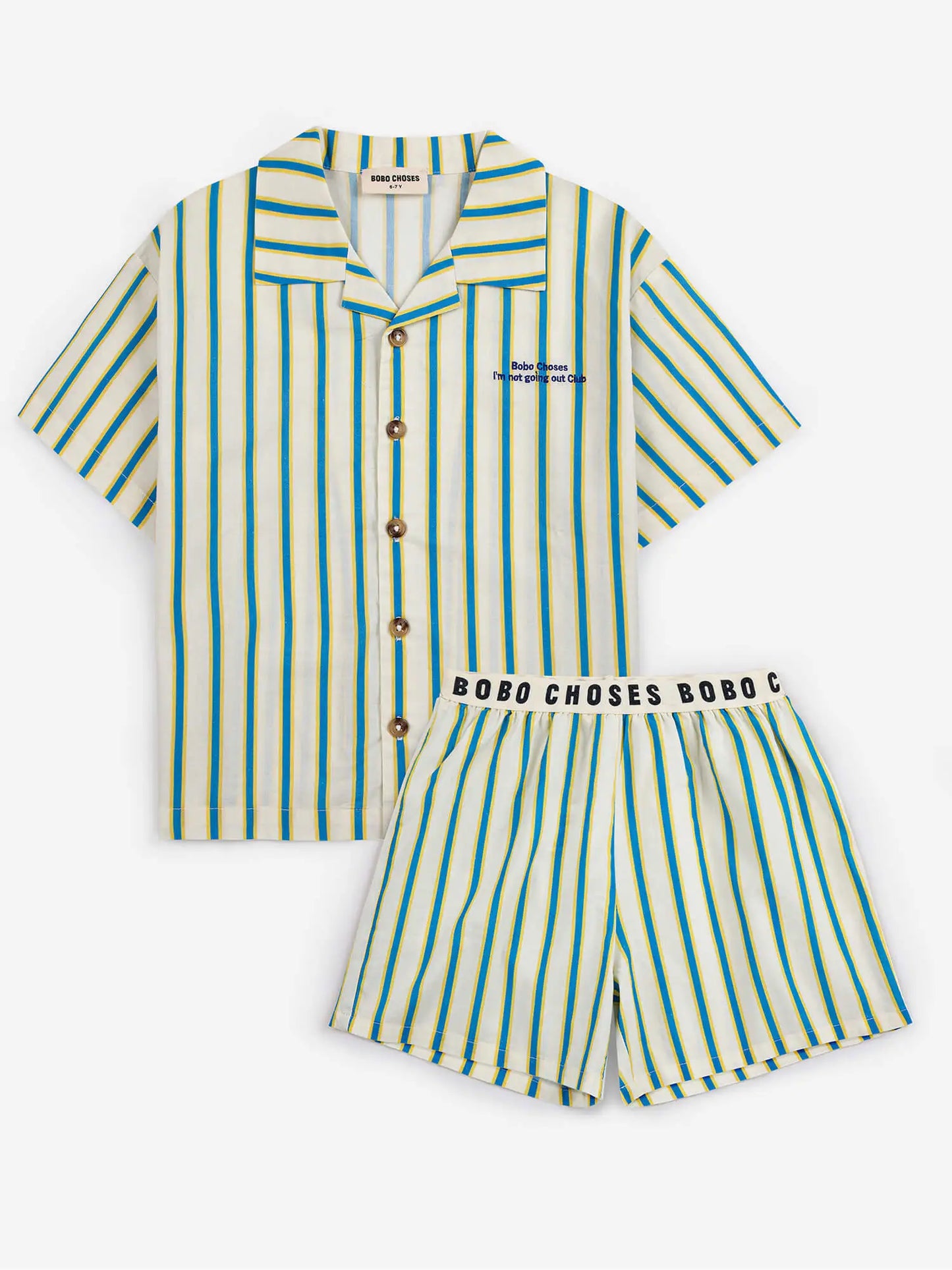 Ensemble d'intérieur en toile Yellow Stripes