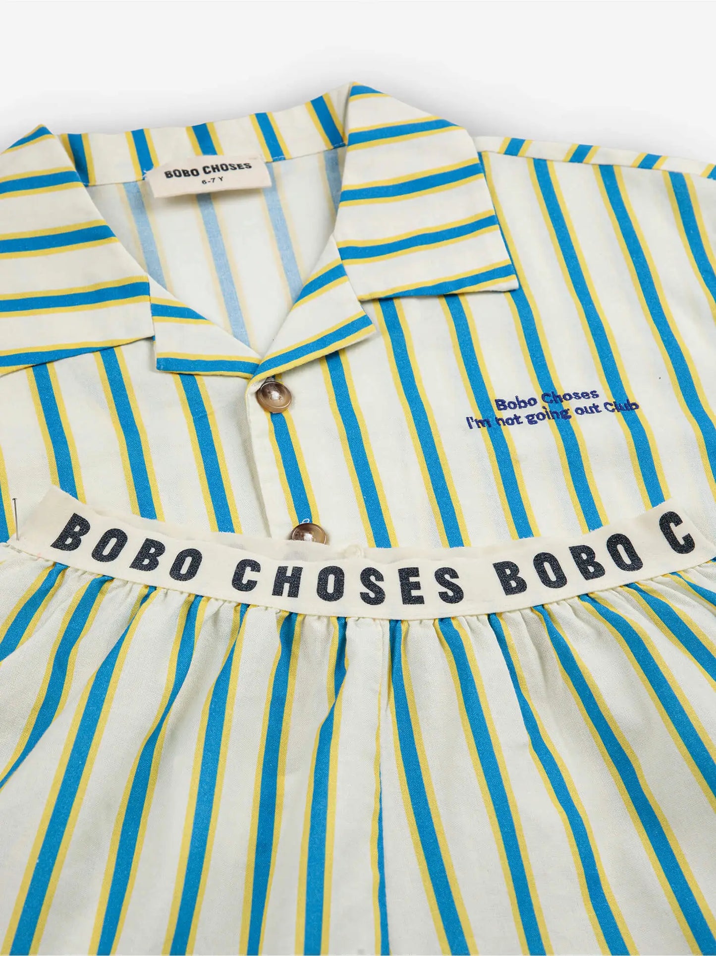Ensemble d'intérieur en toile Yellow Stripes