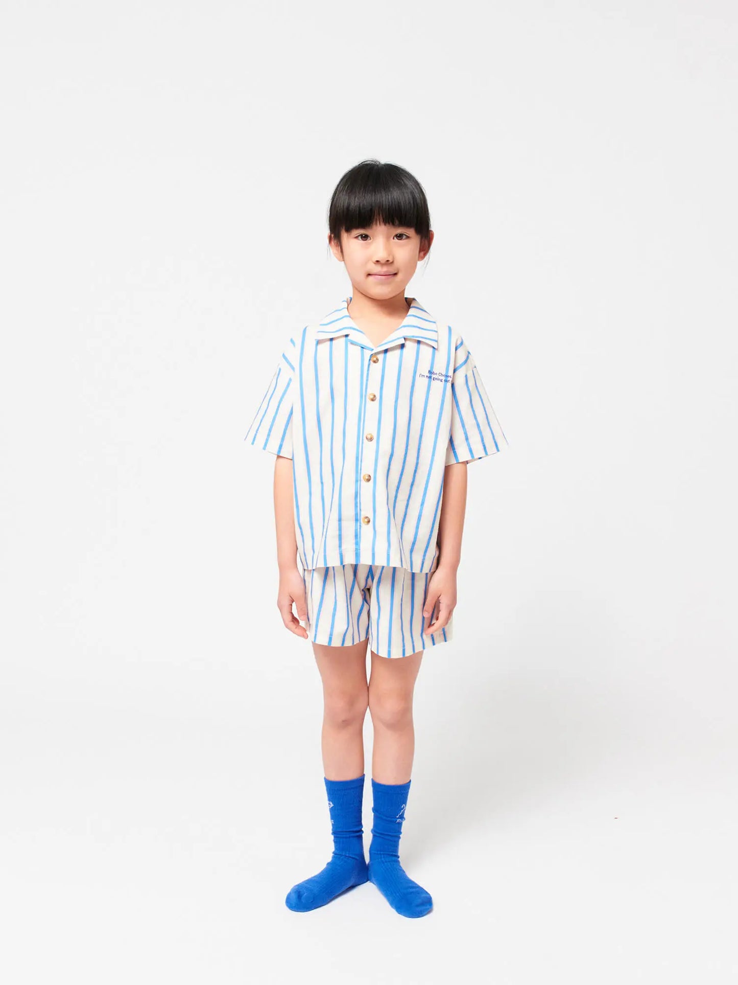 Blue Stripes loungewear woven set