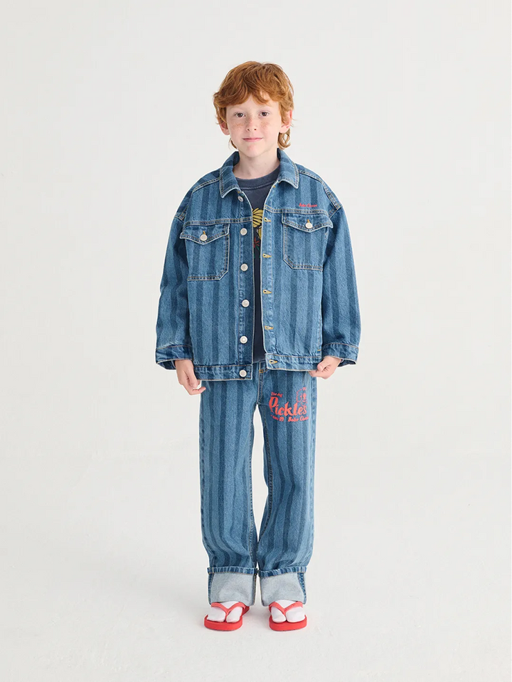 Bobo Choses 스트라이프 데님 재킷