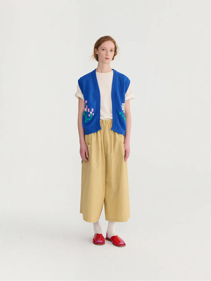 Pixel Flowers cotton vest