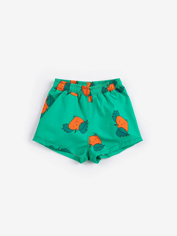 Tangerine all over swim trunks
