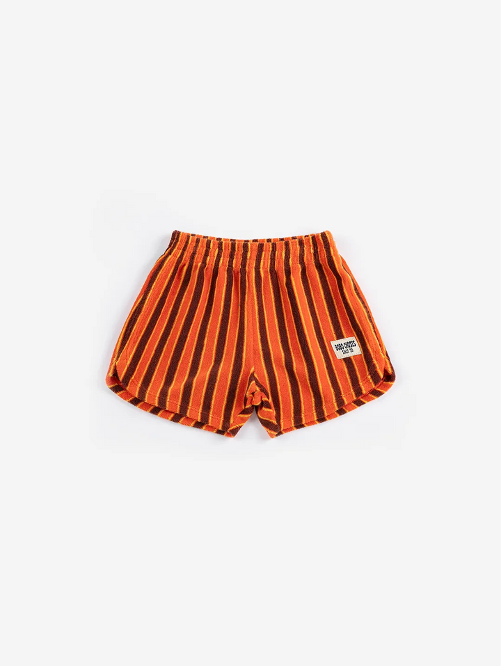 Pantalón corto de tejido de rizo Striped Brick