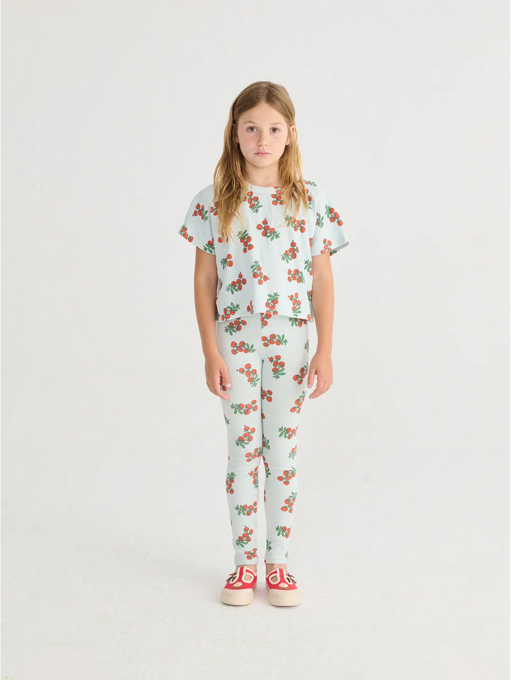 Camiseta cropped estampada Juicy Tomatoes