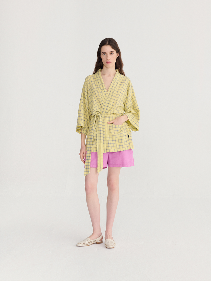 Kimono corto de crepé bambula Spicy Window