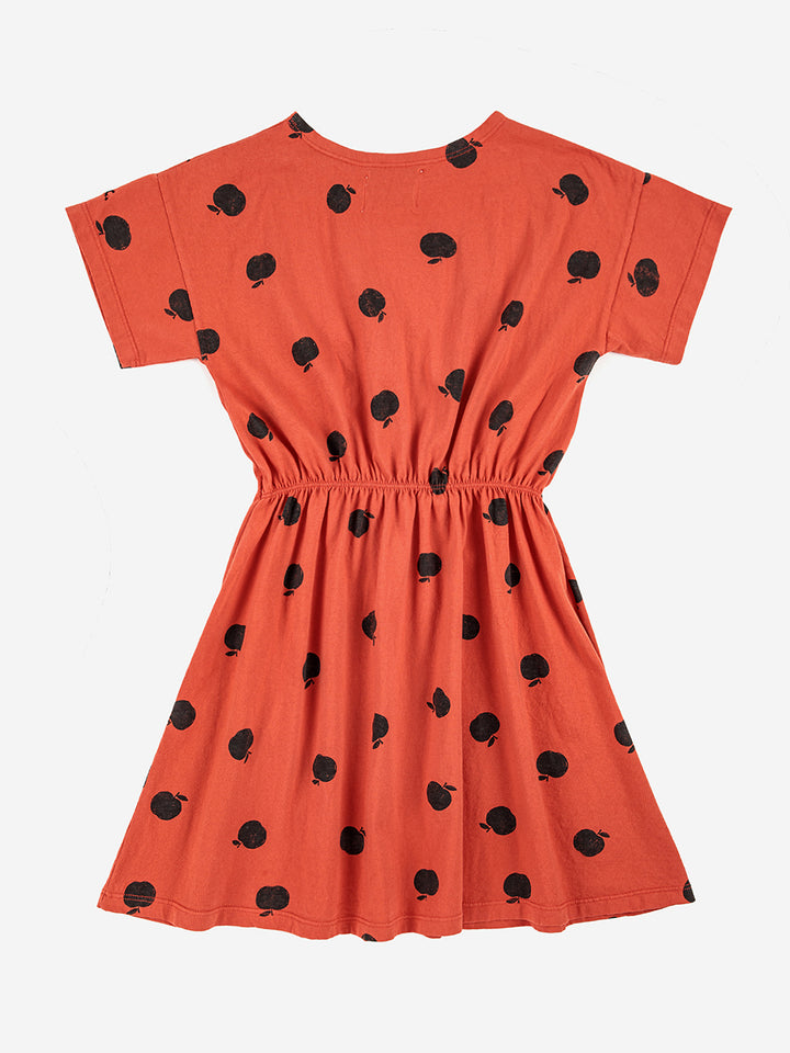 Vestido rojo estampado Poma